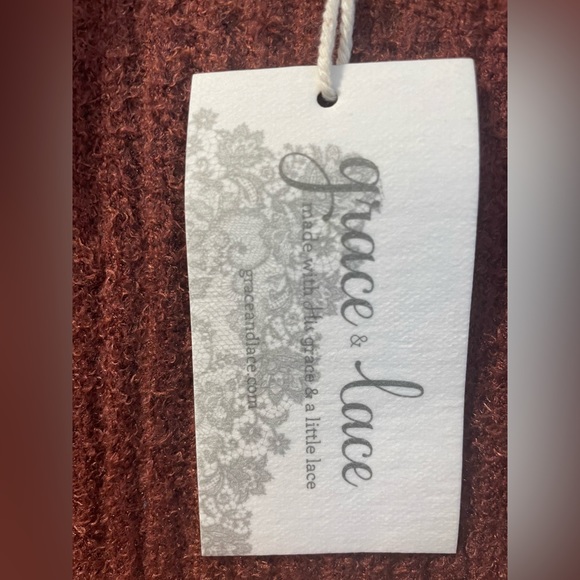 Bambü Cowl Neck Cherry Walnut Cardigan - Picture 9 of 12